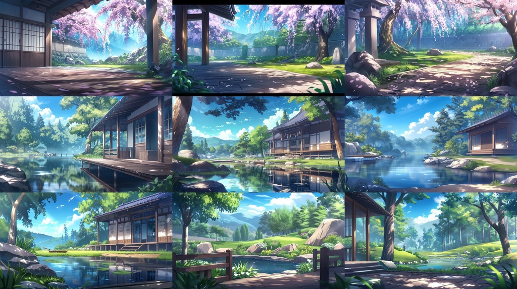 【合計106枚】和風の風景イラスト背景画集【著作権フリー】