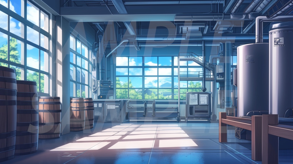 【156枚】現代都会の風景イラスト背景画集【著作権フリー】