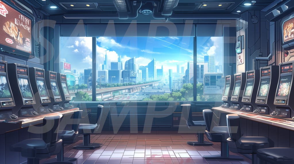 【156枚】現代都会の風景イラスト背景画集【著作権フリー】