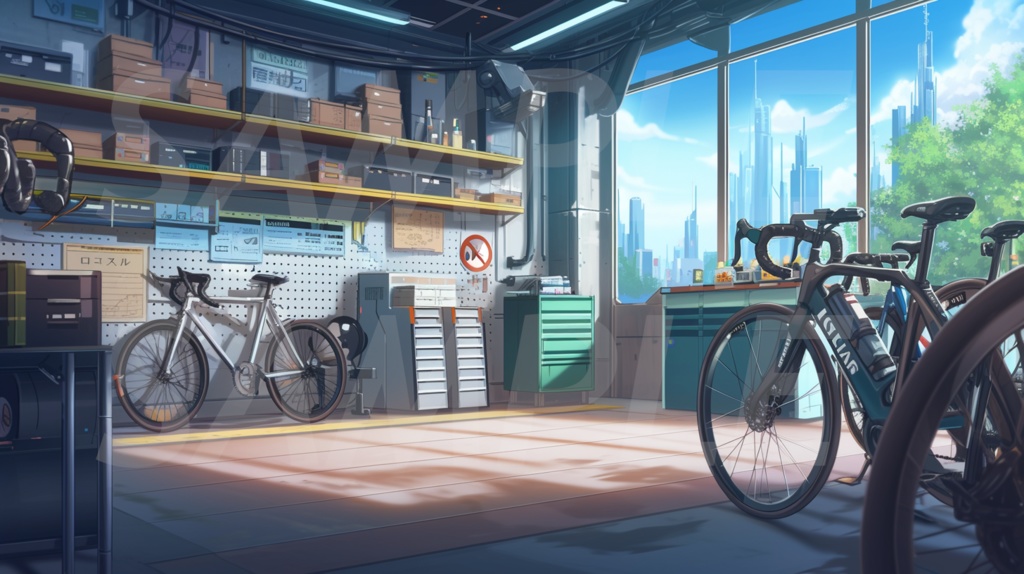 【156枚】現代都会の風景イラスト背景画集【著作権フリー】