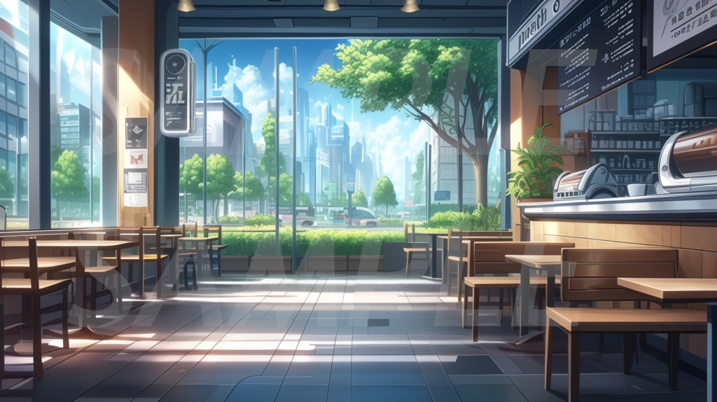 【156枚】現代都会の風景イラスト背景画集【著作権フリー】