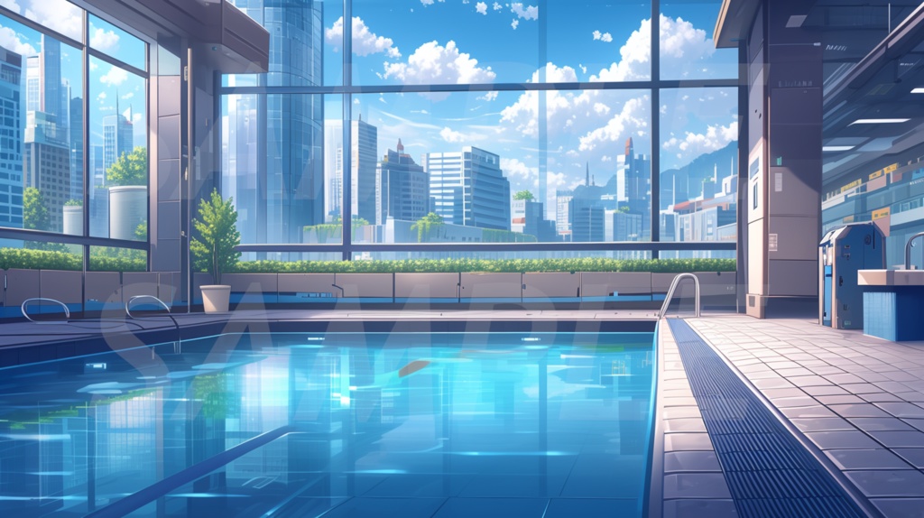 【156枚】現代都会の風景イラスト背景画集【著作権フリー】