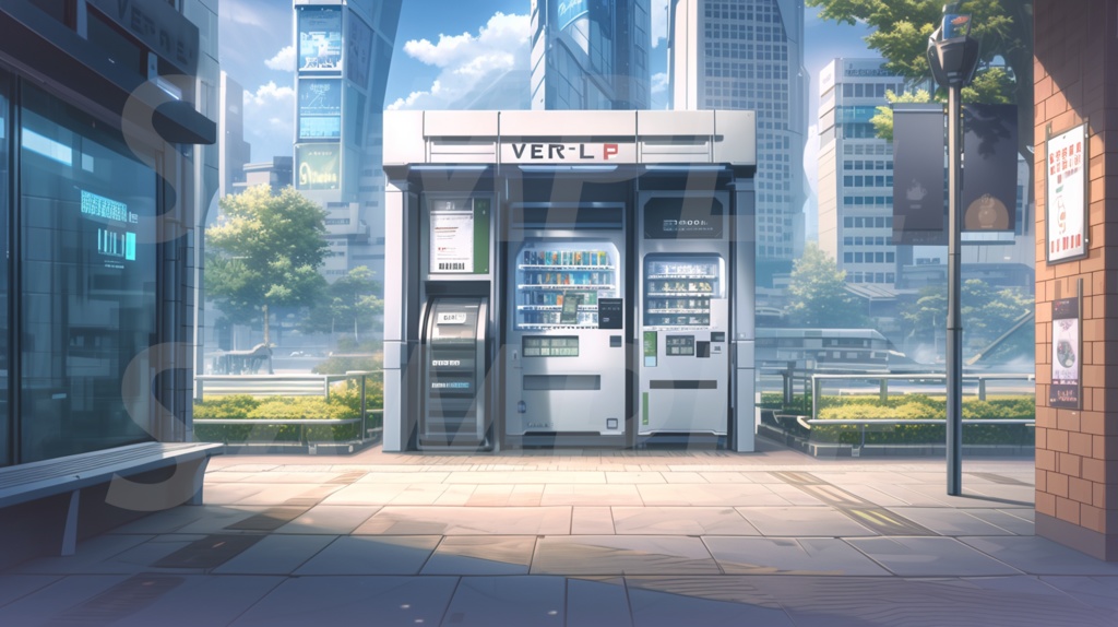 【156枚】現代都会の風景イラスト背景画集【著作権フリー】