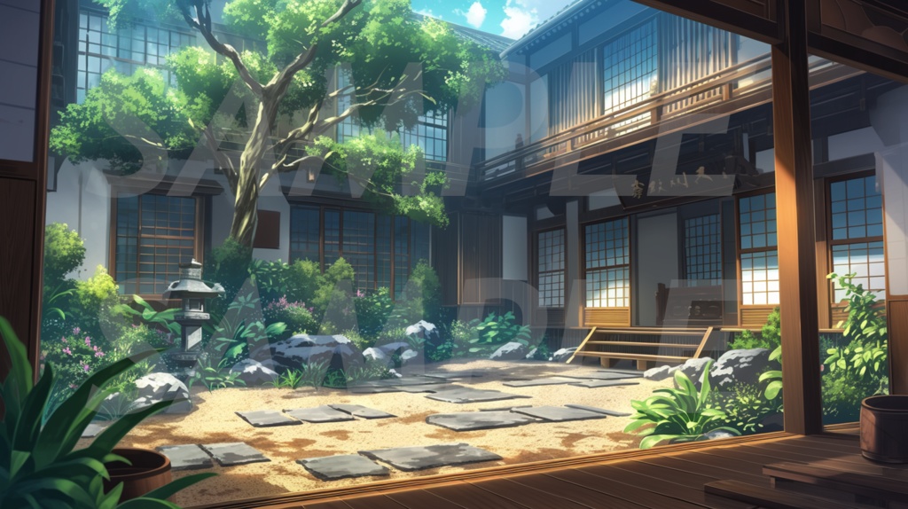 【112枚】古風の日本風景 イラスト背景画集【著作権フリー】江戸時代風景