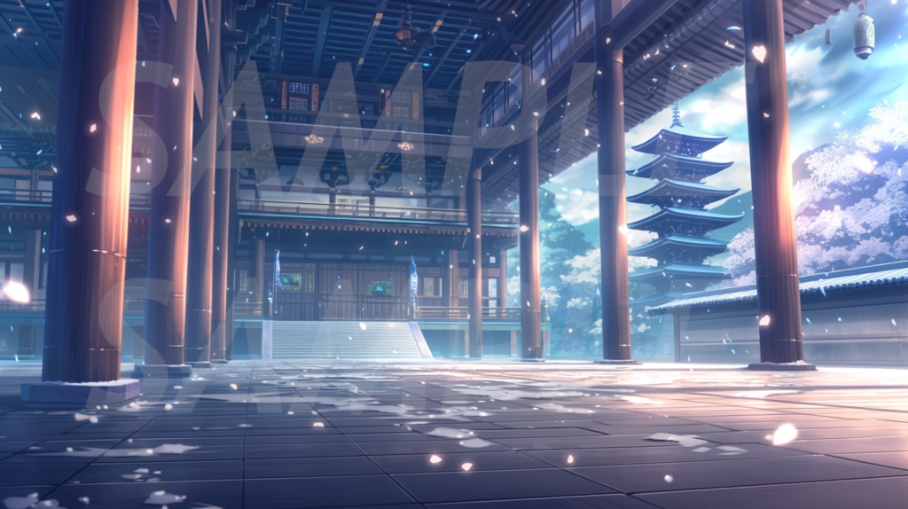 【112枚】古風の日本風景 イラスト背景画集【著作権フリー】江戸時代風景