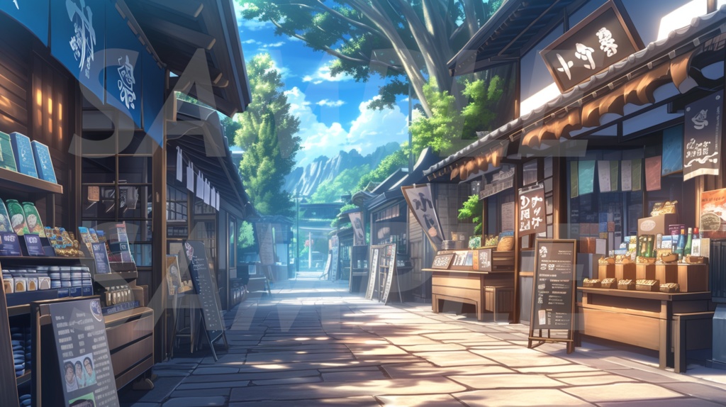 【112枚】古風の日本風景 イラスト背景画集【著作権フリー】江戸時代風景