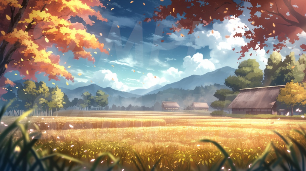 【112枚】古風の日本風景 イラスト背景画集【著作権フリー】江戸時代風景