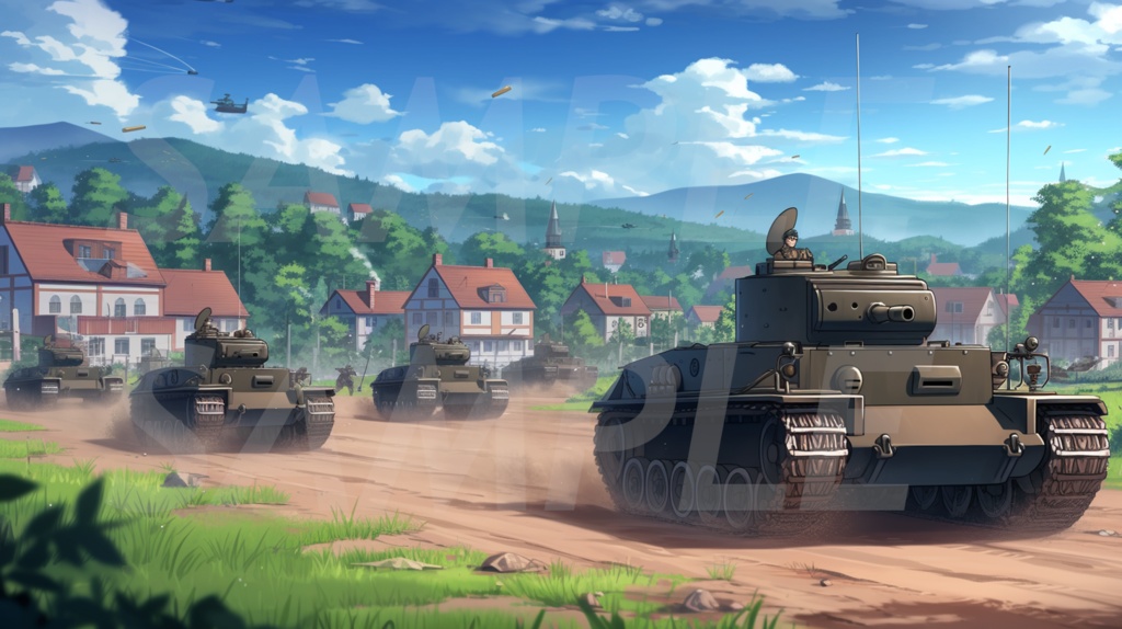 【162枚】戦争関連イラスト 背景画/風景画【著作権フリー】