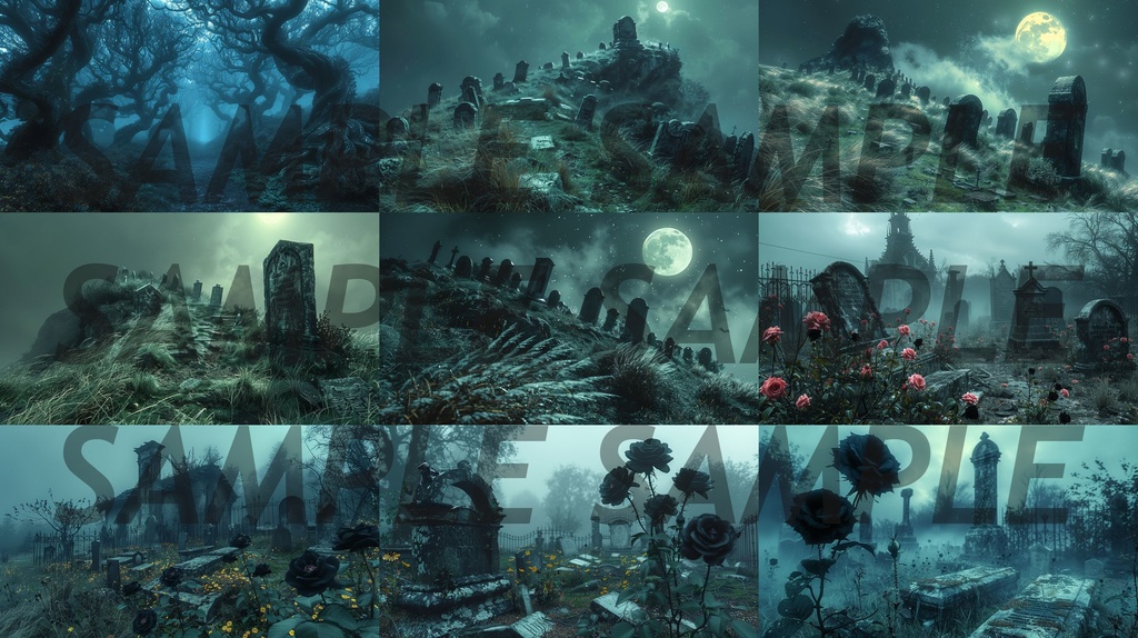 【234枚】ゴシックホラー 超リアルイラスト 背景画/風景画/写真【著作権フリー】/ダークソウル・Bloodborne