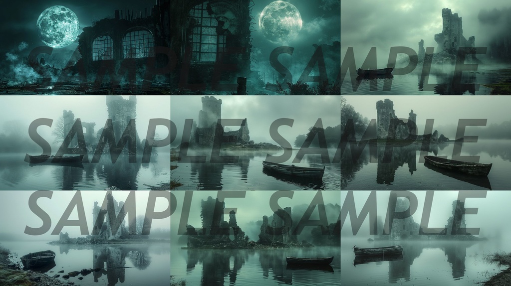 【234枚】ゴシックホラー 超リアルイラスト 背景画/風景画/写真【著作権フリー】/ダークソウル・Bloodborne