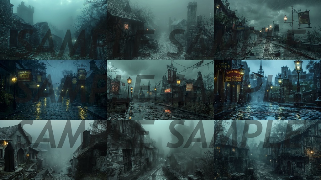 【234枚】ゴシックホラー 超リアルイラスト 背景画/風景画/写真【著作権フリー】/ダークソウル・Bloodborne