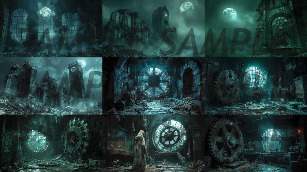 【234枚】ゴシックホラー 超リアルイラスト 背景画/風景画/写真【著作権フリー】/ダークソウル・Bloodborne