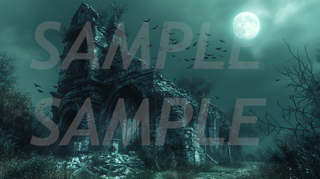 【234枚】ゴシックホラー 超リアルイラスト 背景画/風景画/写真【著作権フリー】/ダークソウル・Bloodborne