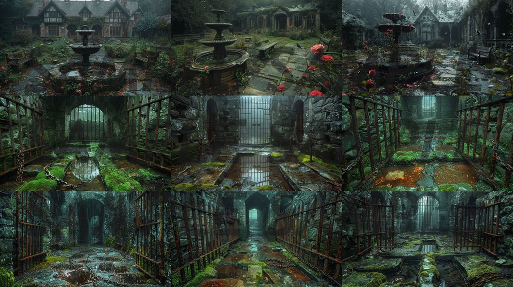 【234枚】ゴシックホラー 超リアルイラスト 背景画/風景画/写真【著作権フリー】/ダークソウル・Bloodborne