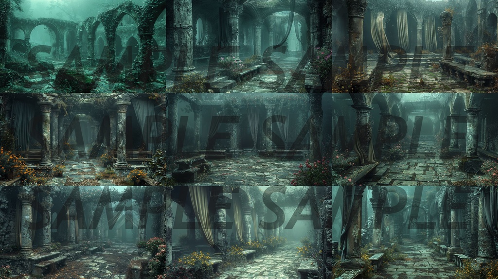 【234枚】ゴシックホラー 超リアルイラスト 背景画/風景画/写真【著作権フリー】/ダークソウル・Bloodborne