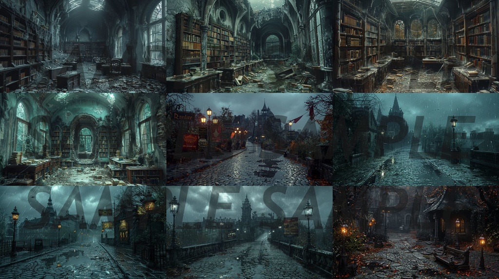 【234枚】ゴシックホラー 超リアルイラスト 背景画/風景画/写真【著作権フリー】/ダークソウル・Bloodborne