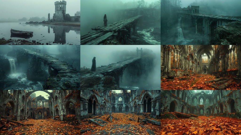 【234枚】ゴシックホラー 超リアルイラスト 背景画/風景画/写真【著作権フリー】/ダークソウル・Bloodborne