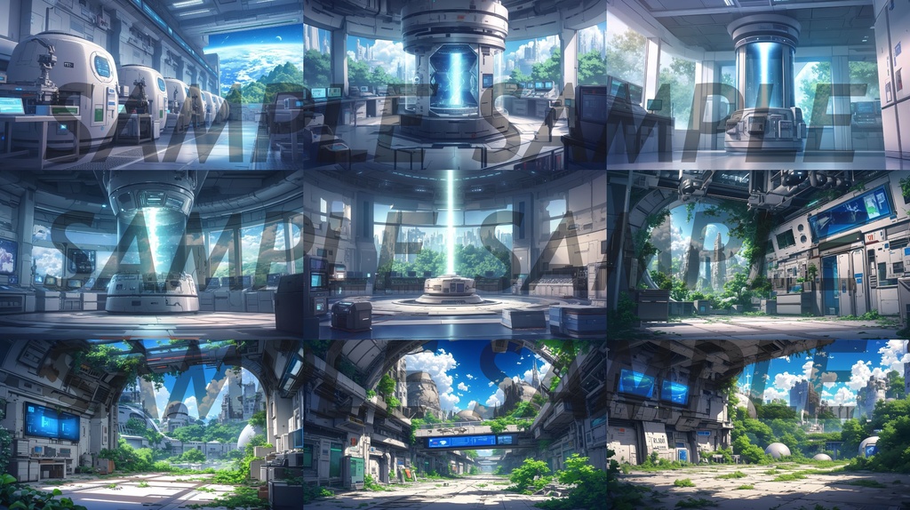 【235枚】SF・宇宙都市・未来都市 背景イラスト集【著作権フリー】スペースオペラ・サイファイ