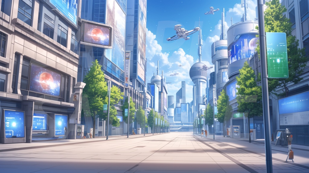 【235枚】SF・宇宙都市・未来都市 背景イラスト集【著作権フリー】スペースオペラ・サイファイ