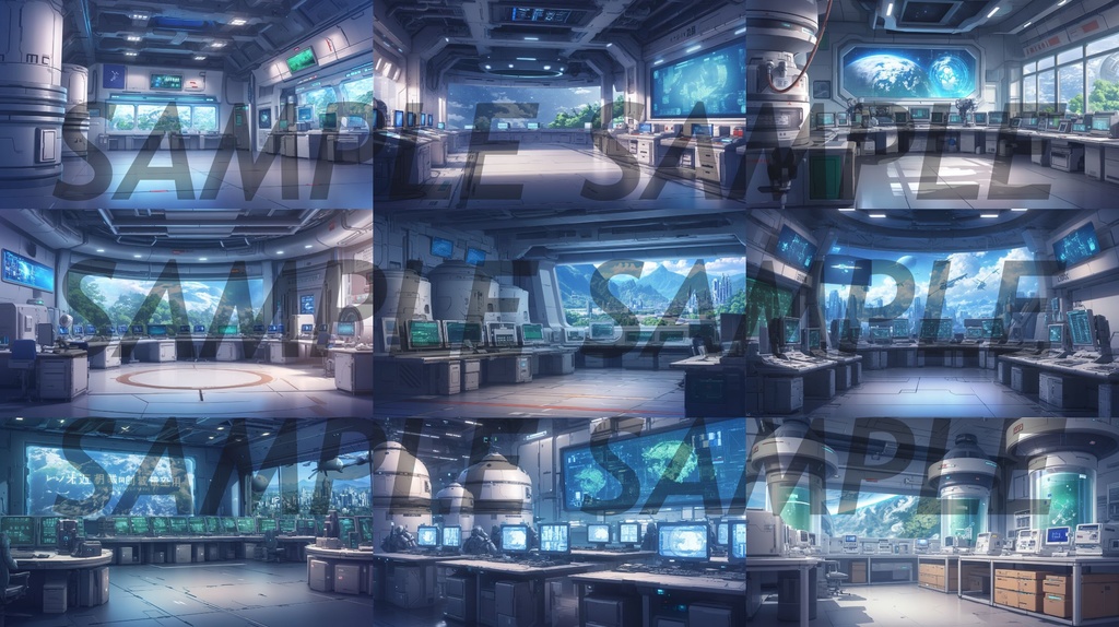 【235枚】SF・宇宙都市・未来都市 背景イラスト集【著作権フリー】スペースオペラ・サイファイ