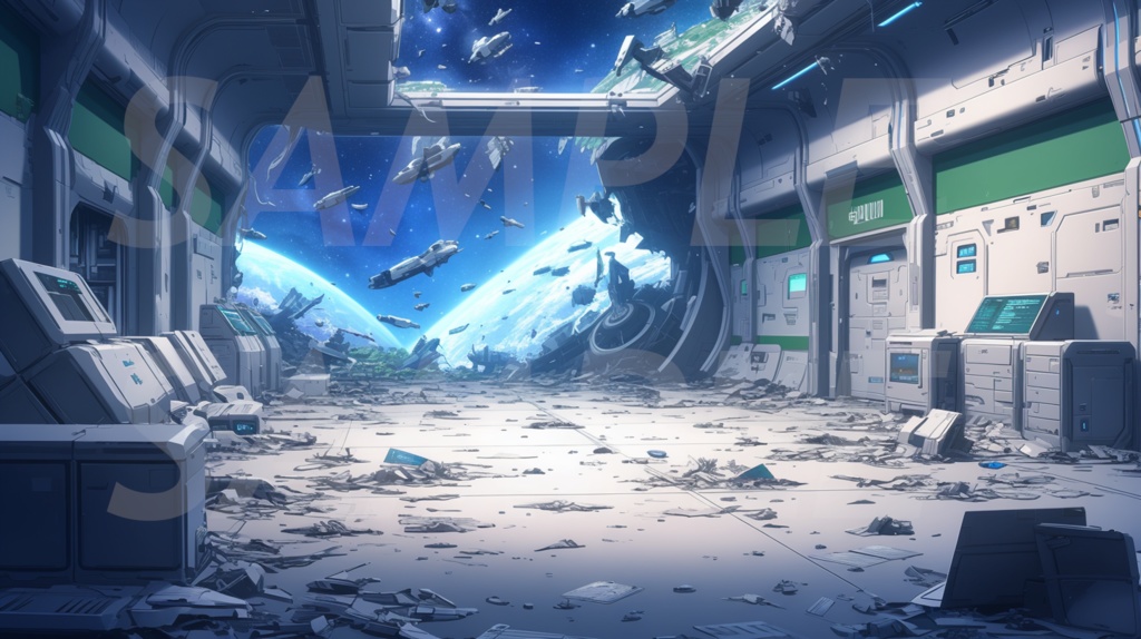 【235枚】SF・宇宙都市・未来都市 背景イラスト集【著作権フリー】スペースオペラ・サイファイ