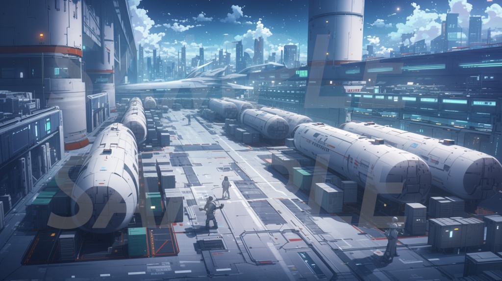 【235枚】SF・宇宙都市・未来都市 背景イラスト集【著作権フリー】スペースオペラ・サイファイ