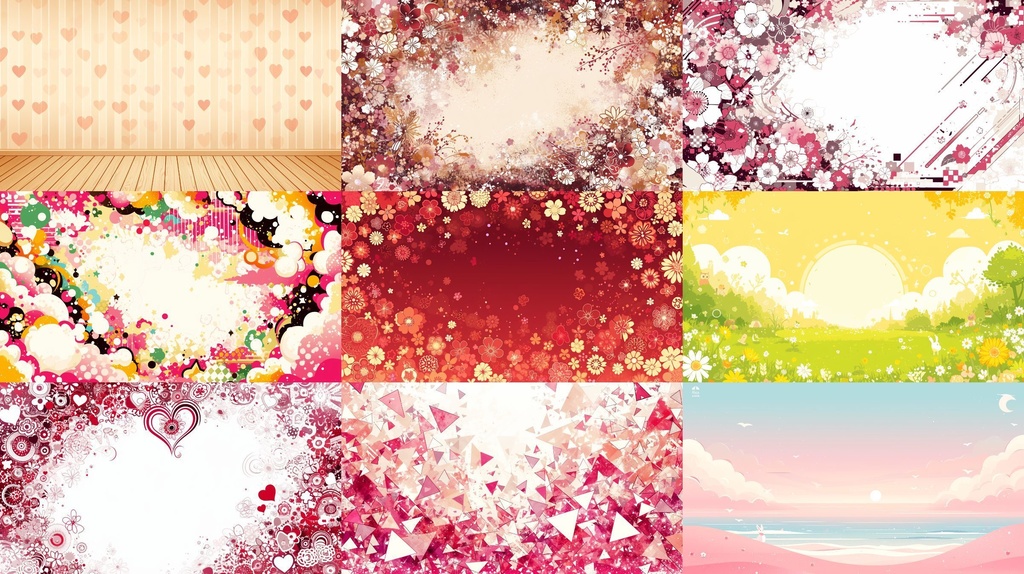 【無料/361枚】壁紙 背景画 イラスト フリー素材