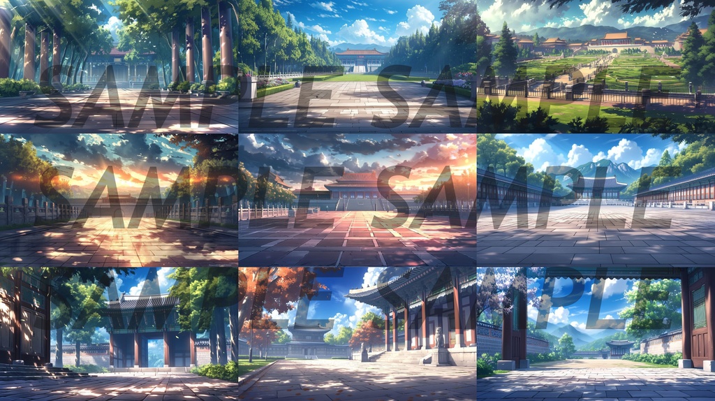 【364枚】世界観光名所 イラスト背景画/風景画【著作権フリー素材】