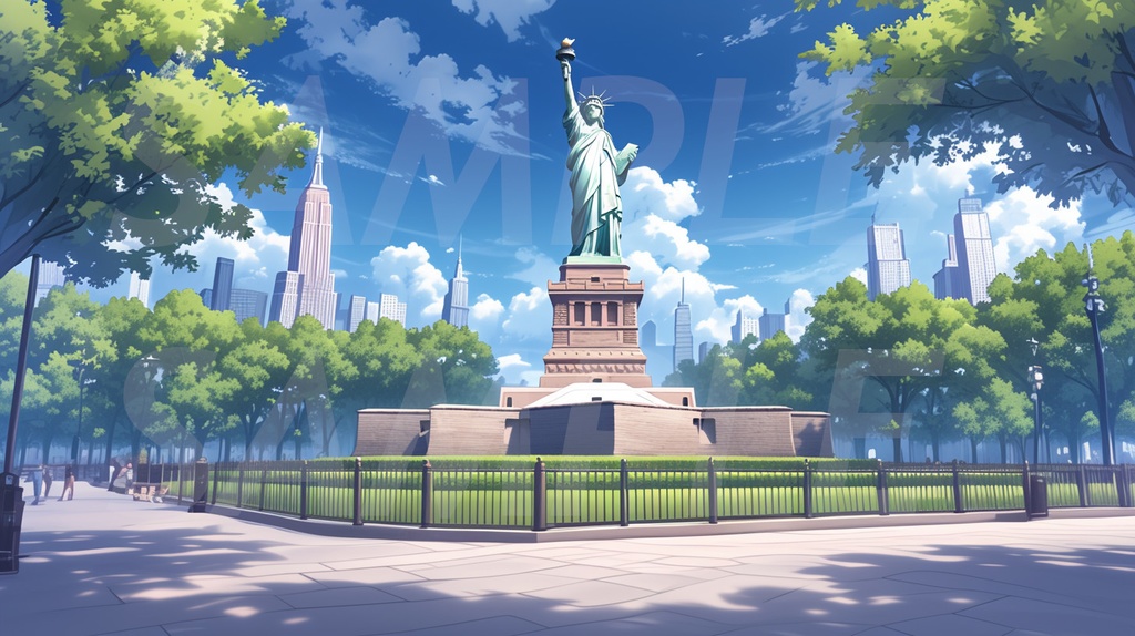 【364枚】世界観光名所 イラスト背景画/風景画【著作権フリー素材】