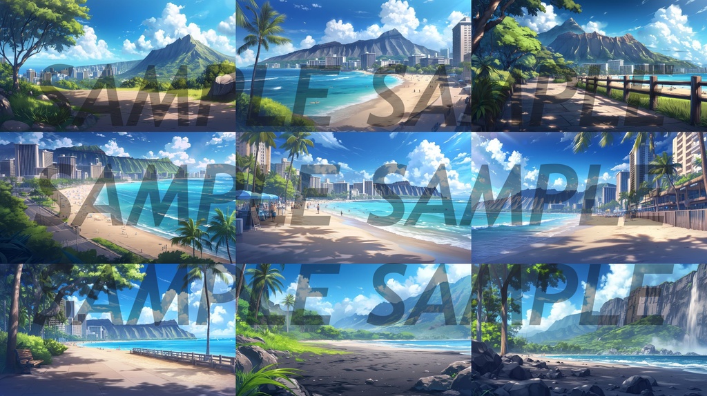 【364枚】世界観光名所 イラスト背景画/風景画【著作権フリー素材】