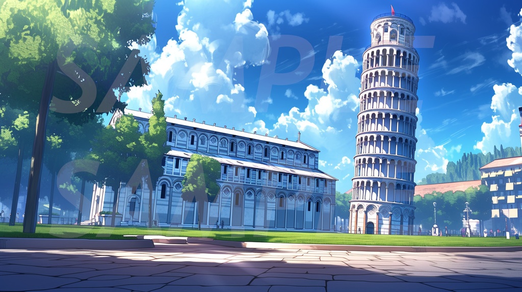 【364枚】世界観光名所 イラスト背景画/風景画【著作権フリー素材】