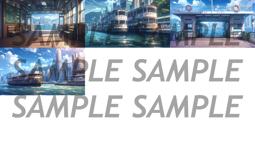 【364枚】世界観光名所 イラスト背景画/風景画【著作権フリー素材】