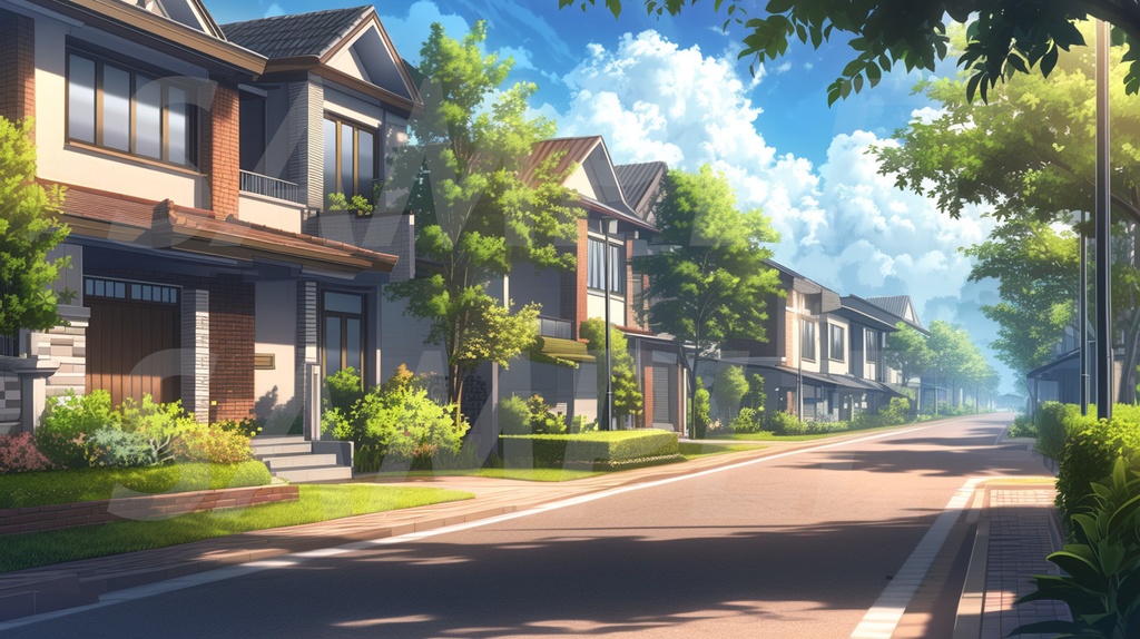 【147枚】世界の住宅街風景【著作権フリー】背景画/TRPG