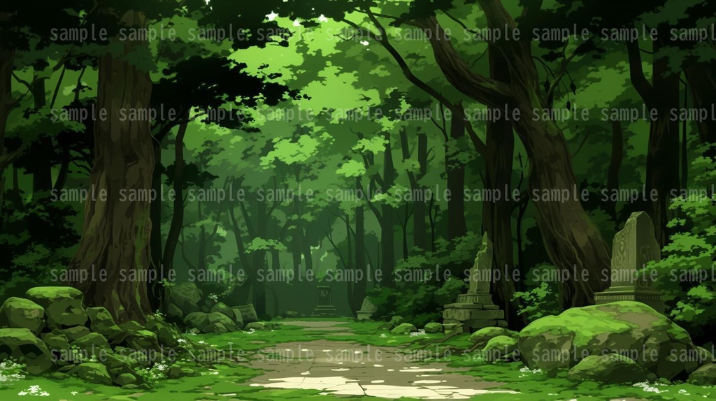 【62枚】森の背景イラスト【著作権フリー】TRPG/風景画/ゲーム