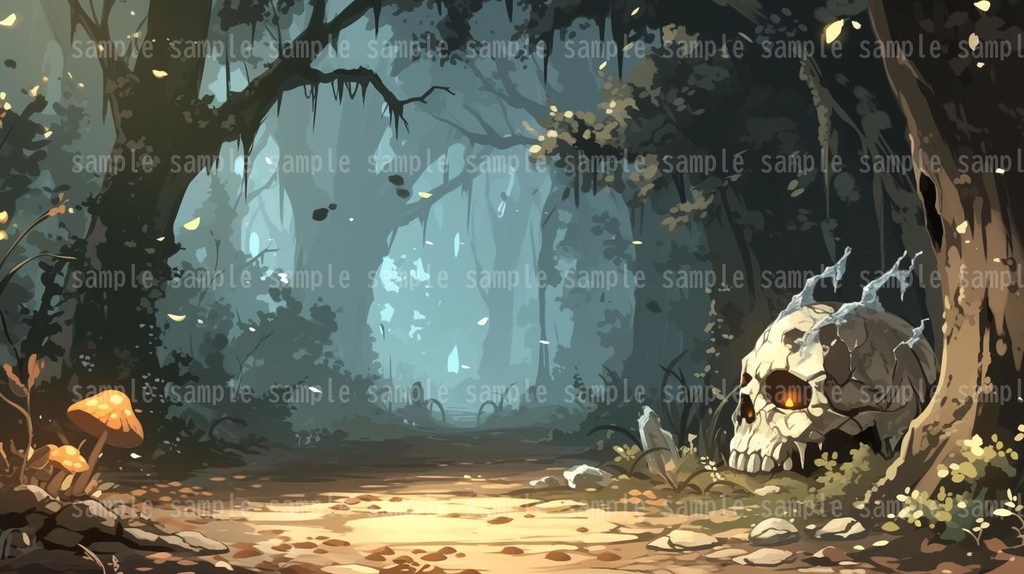 【62枚】森の背景イラスト【著作権フリー】TRPG/風景画/ゲーム