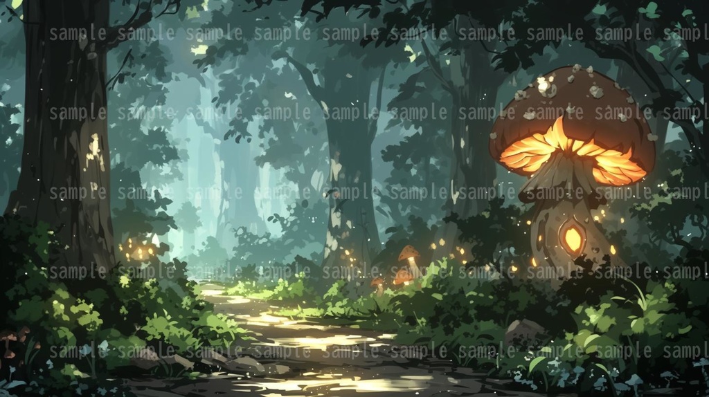 【62枚】森の背景イラスト【著作権フリー】TRPG/風景画/ゲーム