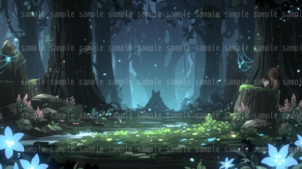 【62枚】森の背景イラスト【著作権フリー】TRPG/風景画/ゲーム