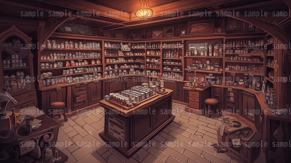 【54枚】RPGの店内背景イラスト集【著作権フリー】武器屋/防具屋/宿屋/教会/カジノ