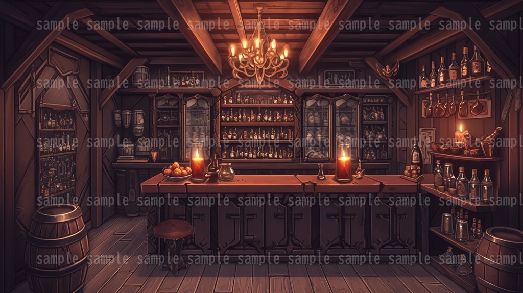 【54枚】RPGの店内背景イラスト集【著作権フリー】武器屋/防具屋/宿屋/教会/カジノ