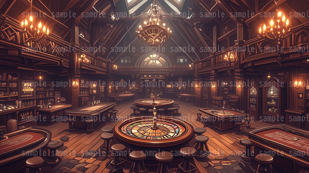 【54枚】RPGの店内背景イラスト集【著作権フリー】武器屋/防具屋/宿屋/教会/カジノ