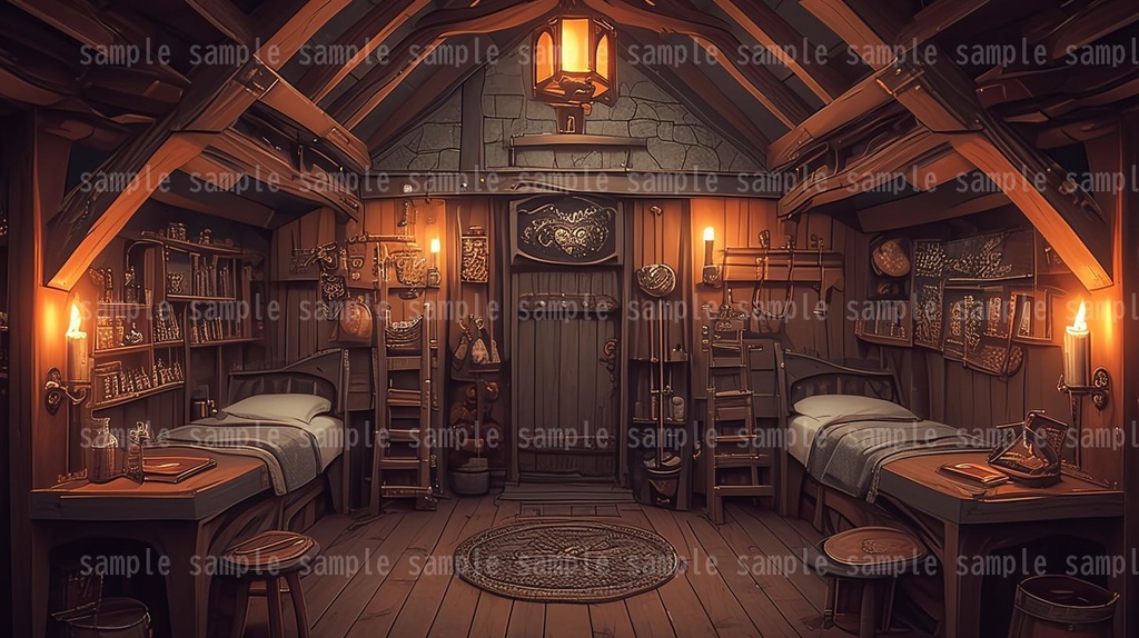 【54枚】RPGの店内背景イラスト集【著作権フリー】武器屋/防具屋/宿屋/教会/カジノ