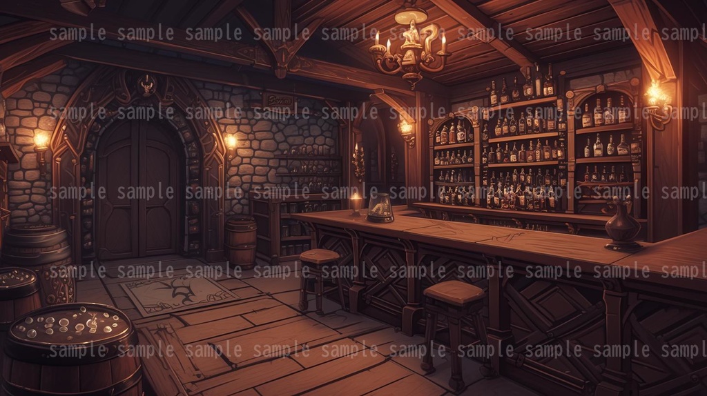 【54枚】RPGの店内背景イラスト集【著作権フリー】武器屋/防具屋/宿屋/教会/カジノ