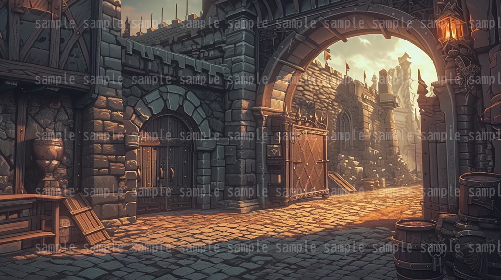 【54枚】RPGの店内背景イラスト集【著作権フリー】武器屋/防具屋/宿屋/教会/カジノ