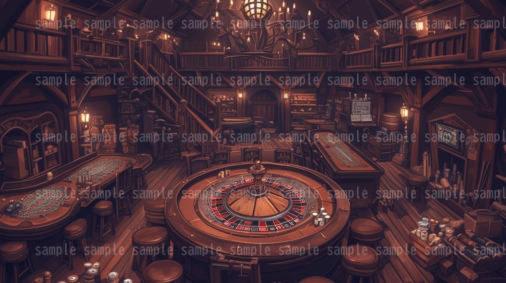 【54枚】RPGの店内背景イラスト集【著作権フリー】武器屋/防具屋/宿屋/教会/カジノ