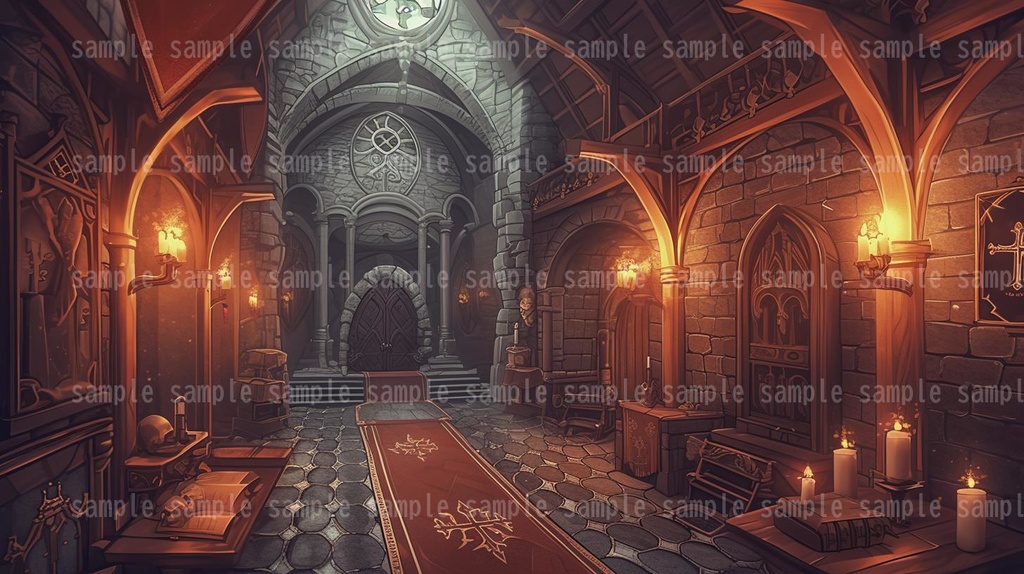 【54枚】RPGの店内背景イラスト集【著作権フリー】武器屋/防具屋/宿屋/教会/カジノ