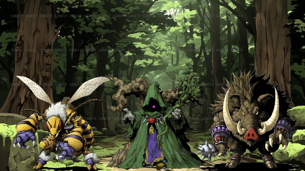 【383種】モンスターイラスト 背景透過/TRPG/ゲーム/RPGツクール/挿絵/アイコン