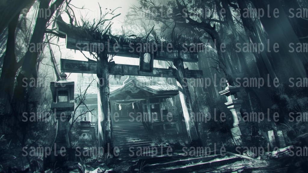 【202枚】和風ホラー背景イラスト/風景画/TRPG/怖い背景画