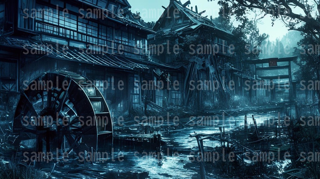 【202枚】和風ホラー背景イラスト/風景画/TRPG/怖い背景画