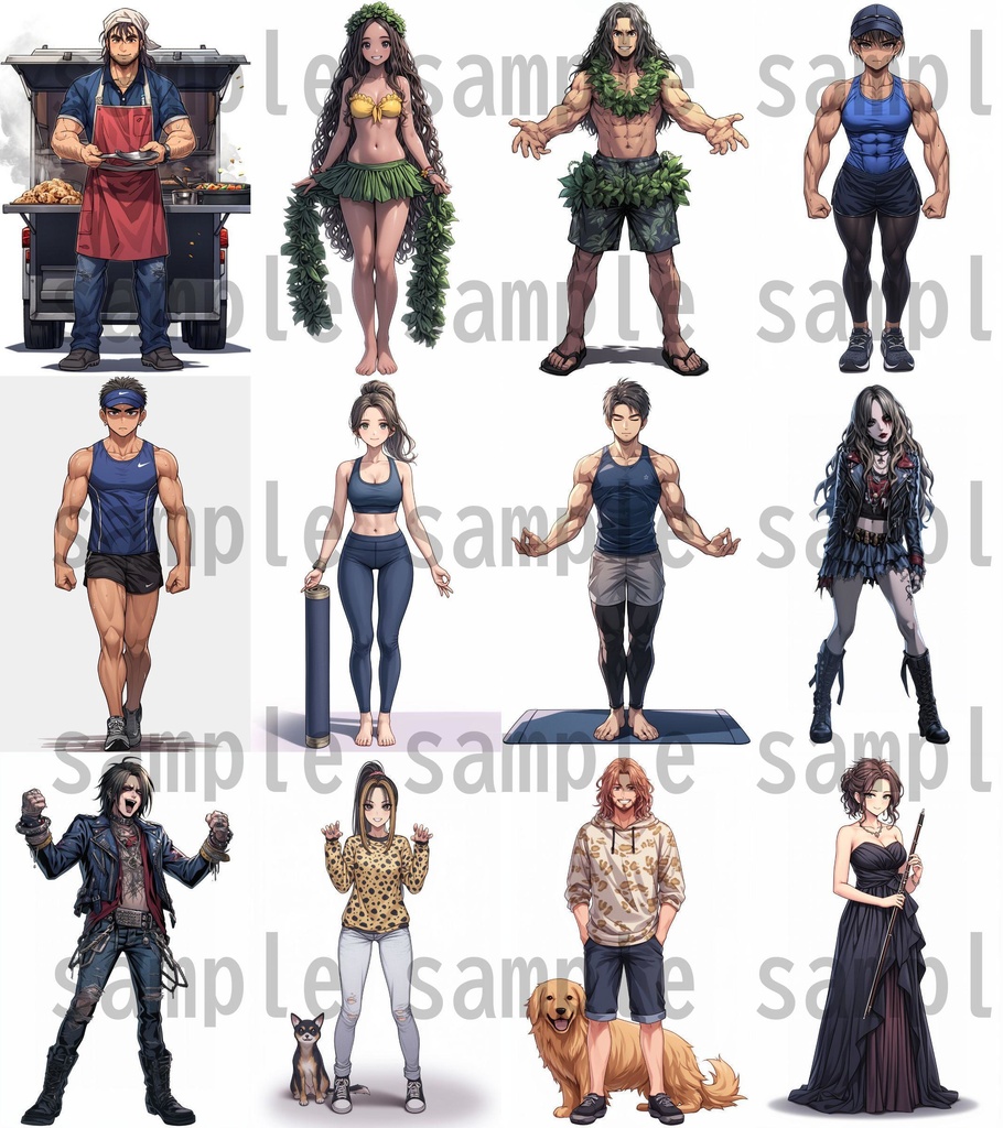 【172枚】現代人立ち絵イラスト【著作権フリー素材】TRPG