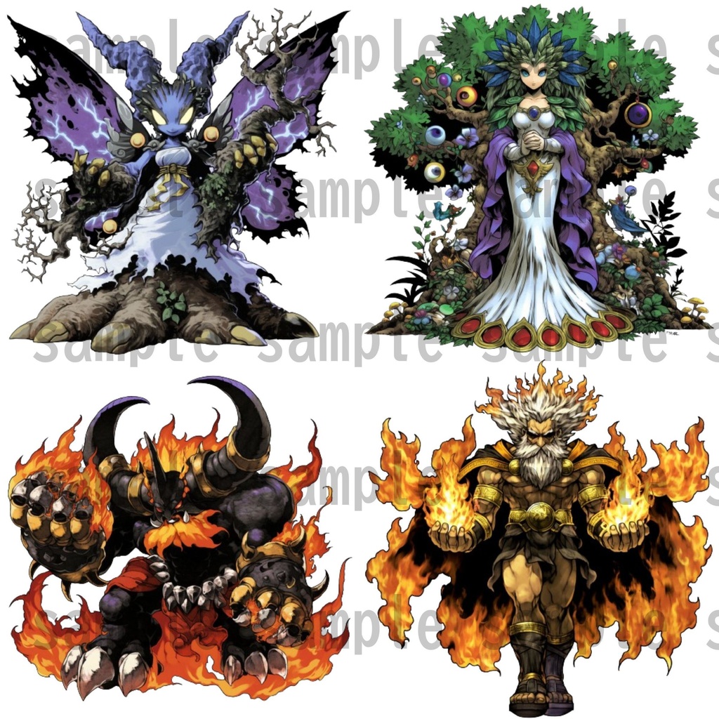 【24枚】オリュンポス十二神 立ち絵イラスト【著作権フリー素材】ボス/敵キャラ/ギリシャ神話/TRPG/RPGツクール